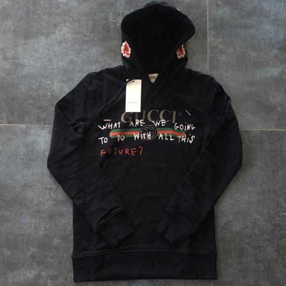 gucci hoodie flower